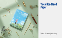 Creative Retro Notebook, Thick Hardcover, Full-Color Artwork, Artistic Design