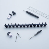 Flat Mounting Base Conductive Rubber Key Strip Dark Blue-Black Keyboard Connection Strip Flexible Rubber Key Contacts