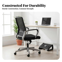 Improves Posture Under-Desk Footstool Anti-Slip Design Adjustable Footrest with Massage Rollers Sturdy Leg Rest for Telecommuting Workers, Students, Shorter Indivi Double S, Workstation, Home, Study Room