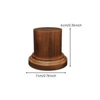 Black Walnut Display Base Clean Modern Look Round Wood Display Base