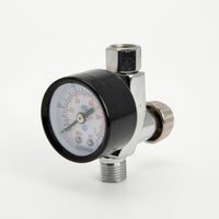 Airbrush Filter with Pressure Gauge Mini Inline Water Separator with Gauge