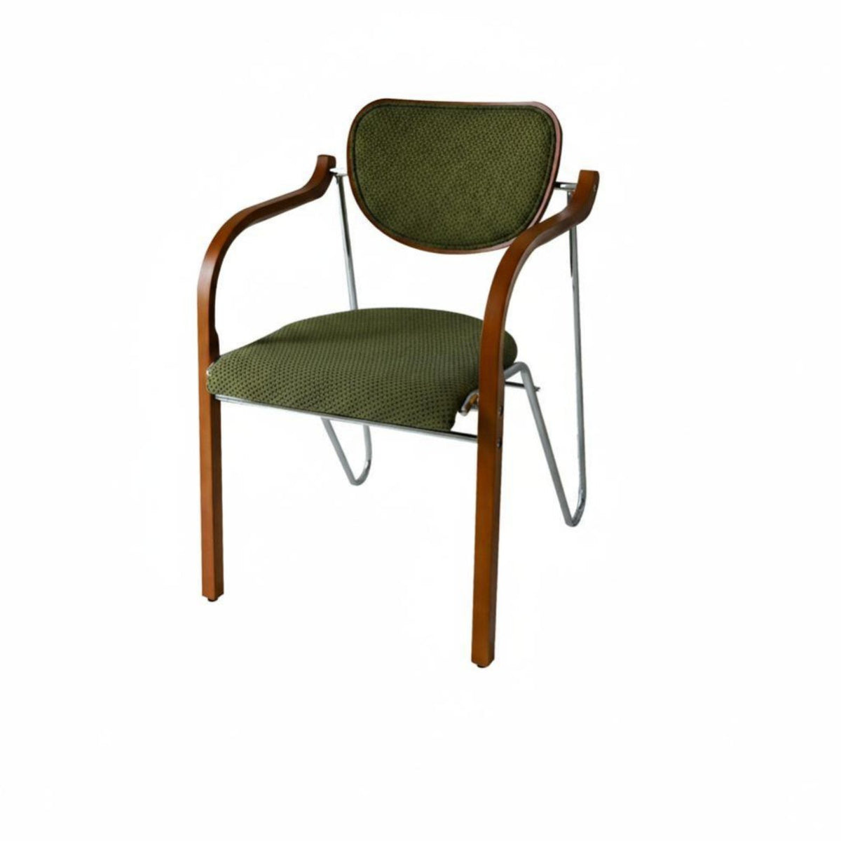 French Retro Design Upholstered Armchair with Wooden Arms Soft Upholstery Upholstered Armchair Ergonomic Backrest Living Room Seating Thickly paddinged for Homeowners, Interior Designers, Readers, Bedroom, Reception Area, perusing corner, Home Office