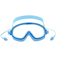 Adjustable Swim Goggles with Earplugs Silicone Swimming Goggles with Earplugs Panoramic Swim Glasses Comfortable for Beach