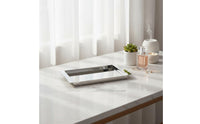 Storage Tray Modern Minimalist Stainless Steel Tray Luxury Look Household Accessory for Tabletop, Vanity, Dresser