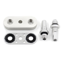Gearbox Cooler Line Adapter Plate with Fittings 6AN Gearbox Cooler Line Adapter Plate with Gasket CNC-Machined Custom
