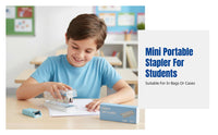 Mini Stapler Set, Transparent Design, Staple Remover, Portable Stationery Kit for Students