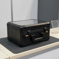 Card Display Case with Lock Lockable Graded Card Storage Box Portable for Collectors, Travel
