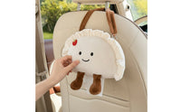 Cute Soft Fabric Tissue Holder Quilted Car Tissue Holder Decorative Organizer Soft for Drivers