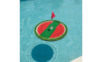 Floating Golf Target with Cup Complete Watermelon Golf Target Mat Floating Putting Green Realistic Artificial Turf for Golfers