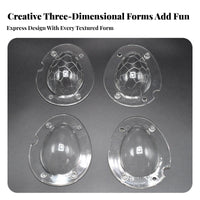 Easter Egg Chocolate Cast form Patterned Design Egg Cast form Food Material Cooking Supply for Cooks, Kids, Holiday Celebrations, Parties, Kitchen