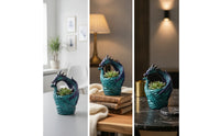 Decorative Dragon Sculpture Planter Sculptural Dragon Planter Desktop Resin for Gardeners, Balcony