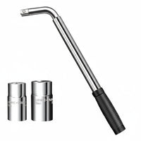 Labor-Saving Telescopic Lug Wrench High-Rotational Force Leverage Telescoping Lug Wrench Heavy-Duty Steel Construction