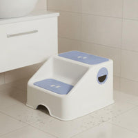 Toddler Bathroom Stool Anti-Tip Design Kids' 2-Step Stool High Load-Bearing
