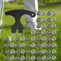Wear-Resistant Replacement Golf Spikes Includes Removal Tool Footwear Accessory for Golfers