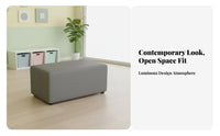 Unrestricted Combination Modular Block Sofa Modern Design Reconfigurable Foam Block Sofa Multiple Color Options Commercial Furniture Solid Wood Frame for Business Clients, Hotel Guests, Office Personnel, Lobby, Reception Area, Waiting Room, Library