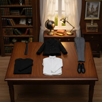 1/6 Scale Peacoat Outfit Highly Detailed Action Figure Formal Wear Contemporary Gentleman Style Toy Accessory for Collectors, Hobbyists