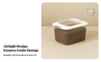 Moisture-Proof Rice Storage Container Long-Lasting Sealed Grain Bin Space Saving for Cupboard, Countertop