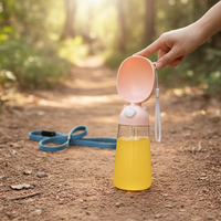Portable Pet Water Bottle and Feeder for Dogs, Outdoor Travel Drink Dispenser