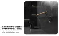 Wall Mounted Dance Barre Professional Tier Wall Mounted Dance Barre Heavy Duty Adjustable Dance Bar for Dancers, Beginners