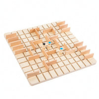 Compact Wooden Maze Game Brain Teaser Maze Board Game Sturdy Toy Portable for Families, Kids, Classroom