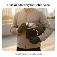 Retro Motorcycle Goggles Windproof Vintage Motorcycle Goggles Sandproof Particles Proof for Cyclists, Unpaved Driving