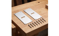 2 Pieces Corrosion-Resistant Fence Post Extension Bracket Long-Lasting Post Extension Bracket with Screws Reinforced Height Extender Stable for Contractors, Yard Projects