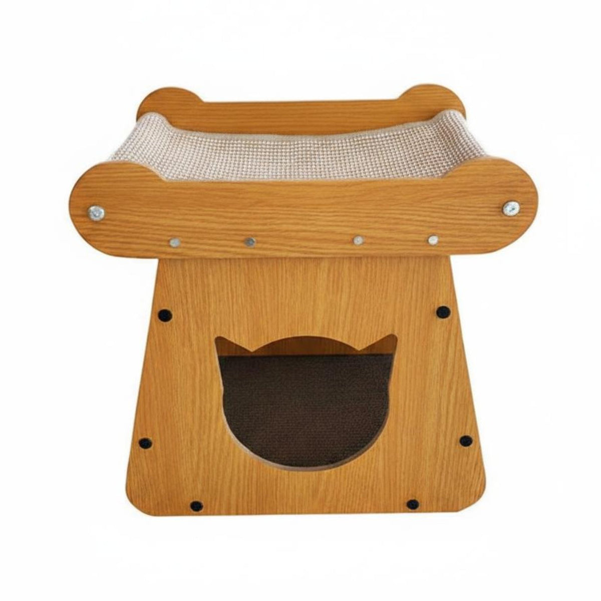 Cat Bed Scratcher Stable Base Cat Scratcher House Compact Design Pet Accessory for Indoor