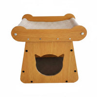 Cat Bed Scratcher Stable Base Cat Scratcher House Compact Design Pet Accessory for Indoor