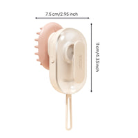 Compact Foaming Shampoo Brush Portable Head Massager Brush Lightweight Electric Scalp Massager Ergonomic for Shower