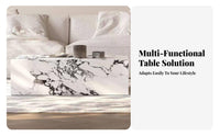2 Pieces Light Luxury artistic Rectangular and Round Nesting Tables Modern design Coffee Table Set Space-Saving Indoor Furniture Sturdy Construction for Apartment Dwellers, Interior Designers, Living Room, Small areas, Lounge Area, perusing alcove