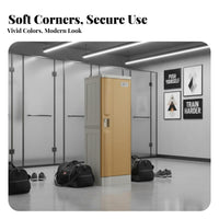 Rustproof ABS Plastic Locker Long-Lasting Plastic Locker Multifunctional Changing Room Cabinet Large Capacity for Gym, Swimming Pool, School, Office