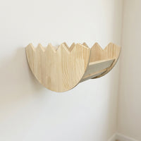 Mounted Cat Shelves and Perches with Bridge, Thickened Solid Wood Climbing Shelf, Space Saving Furniture for Indoor Cats, Efficient Lumber Material