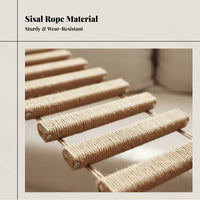 Cat Rope Ladder, Bridge Ladder, Multi-Use Suspended Scratcher for Cat Enclosure, Shelf Connector