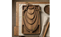 Wooden Bracelet Display Tray Compartments Accessory Storage