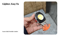 Multifunctional COB Work Light Multi-Functional Re-Energizable Mini Work Light Multitool Keychain Flashlight for Mechanics, Emergencies, Camping