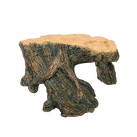 Textured Hideout with Basking Platform Hollow Reptile Hide Cave Resin Terrarium Cave Natural for Reptiles, Lizards, Turtles, Terrariums, Aquariums
