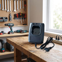 Lithium Battery Charger Compact Direct-Connect Battery Charger Safe Efficient for DIYers, Workshop, Garage