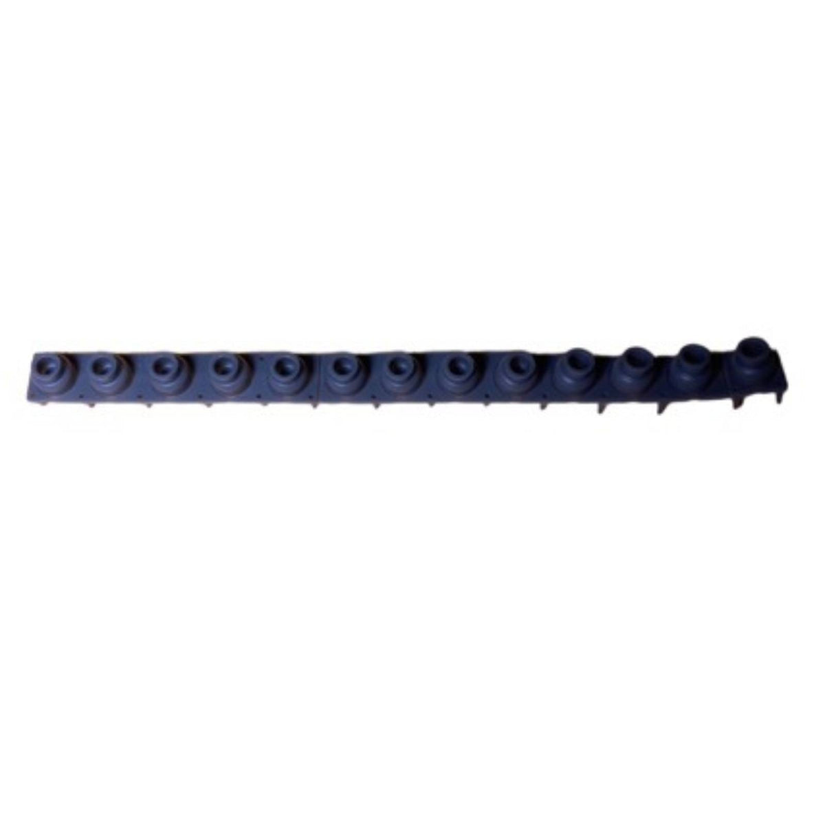 5 Pieces Molded Conductive Keyboard Strip Flexible Material Keyboard Touch Pad Black Conductive Rubber Strip
