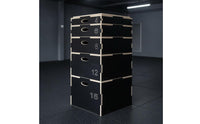 5 Pieces Multi-Height Plyometric Box Space-Saving Stackable Jump Box Heavy-Duty Jumping Exercise Instructor Non-Slip for Athletes, Fitness Enthusiasts, Home Gym