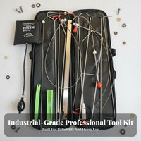 Professional Grade Emergency Car Opening Kit Multifunctional Air Spacer Pump Tool Kit Sturdy Long Reach Grabber Tool Set With Storage Bag for Roadside Assistance Personnel, Locksmiths, Auto Repair Shop, Garage