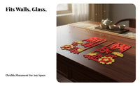 Fabric Decoration, New Year Couplets, Pane Sticker, Chinese Style, Home Decor