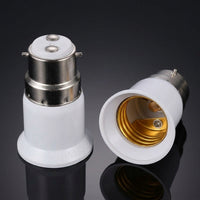 B22 to E27 Heat Resistant Bulb Base Converter for Home Lighting, Single Pack Ceramic Bulb Adaptor with Tapered Base, B22 E27 Household Lighting