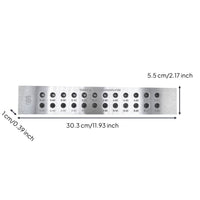 Wire Drawing Plate with Round Holes 24-Hole Jewelry Drawplate with Circular Holes Jewelry Wire-Pulling Plate Heavy-Duty
