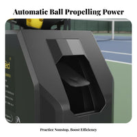 Easy to Use Automatic Tennis Ball Machine Portable Solo Tennis Instructor Lightweight Sports Training Equipment Adjustable Angle for Beginners, Kids