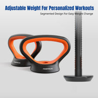 Adjustable Kettlebell Handle Fitness Equipment, Push Up Stand Accessory for Men, Multifunctional Dumbbell Rack