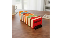 Expandable Base Desktop Instant Photo Album Desktop Mini Photo Organizer for Office, Bookshelf