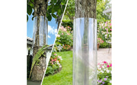 Cut-to-Fit Tree Trunk Protector with Tape Clear Tree Trunk Protector Transparent Barrier Outdoor for Gardeners, Homeowners, Garden, Yard