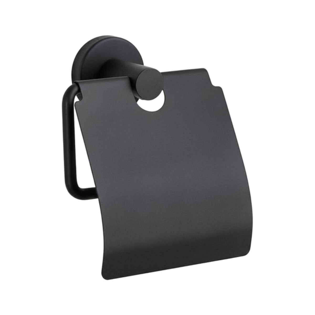 Toilet Tissue Holder with Shelf Compact Bathroom Accessory Hardware Modern for Hotel