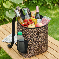 Insulated Cooler Backpack Leakproof Backpack Cooler with Front Pocket Adjustable for Picnics, Beach