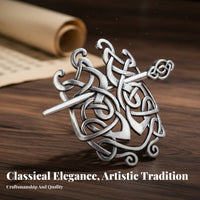 Traditional Chinese Attire Hair Accessory Unisex Chinese Hair Crown Elegant Design Ancient Design Hairpin for Men, Women, Cosplay, Stage Performances